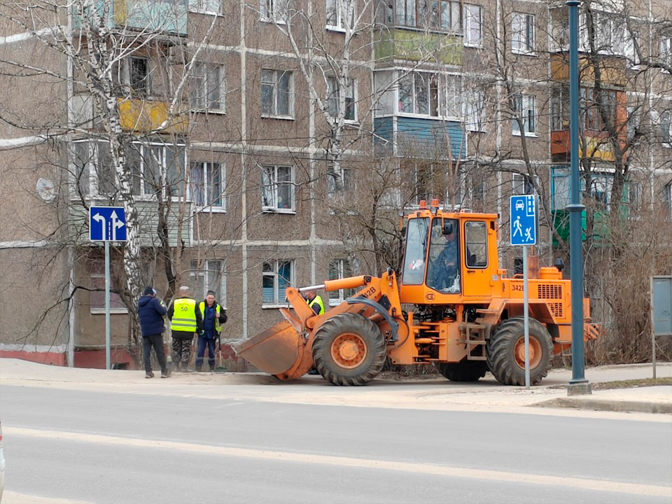 Дороги в Зарайске очистят и увлажнят до 1 апреля