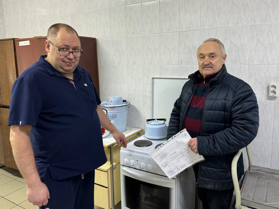 Кухонную плиту и монитор подарил депутат отделению Можайской больницы