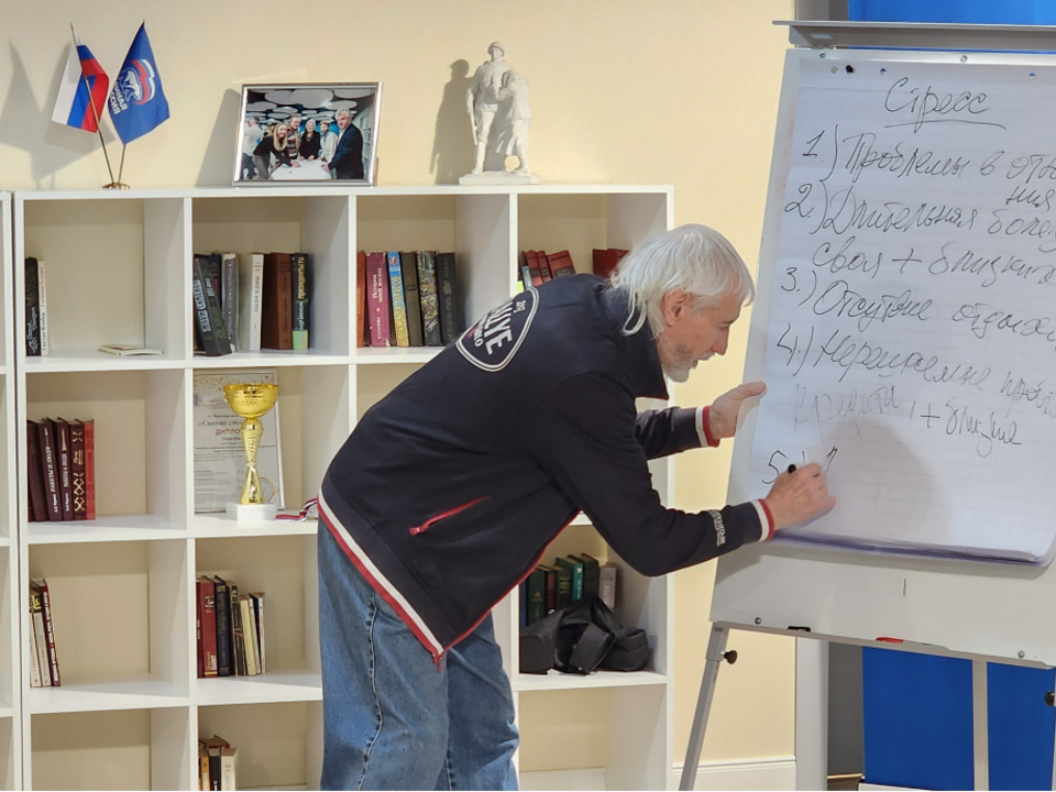 Пенсионеры из Химок узнали, как мыслить позитивно и бороться со стрессом