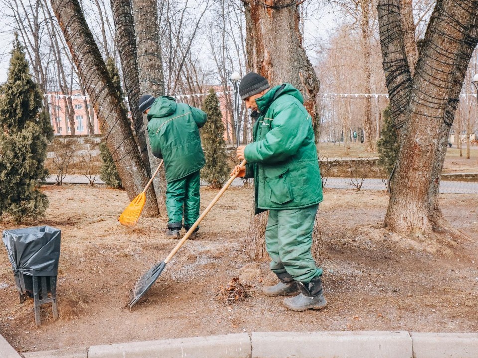 В Сестрорецком парке Клина навели порядок у амфитеатра