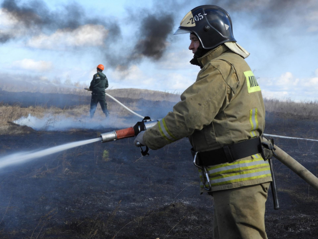 Обстановка с палами сухой травы в Луховицах накаляется