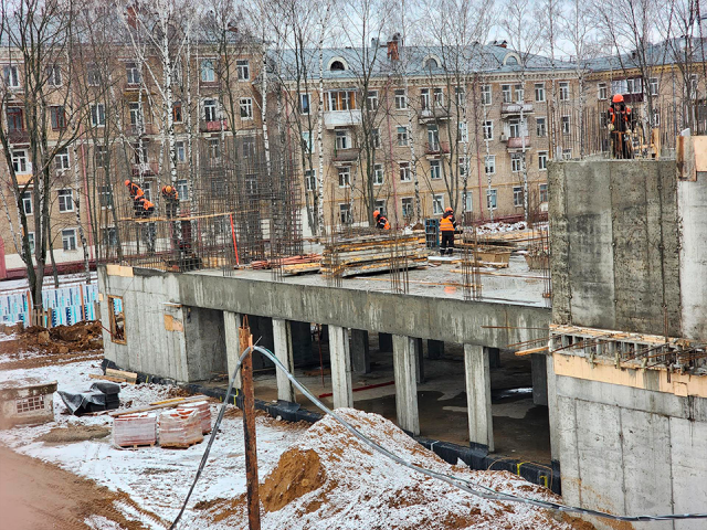 В Королеве приступили к строительству первого этажа новой поликлиники