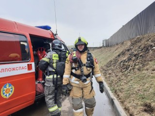 Пожарные ГКУ МО «Мособлпожспас» приняли участие в тушении условного пожара во Фрязине