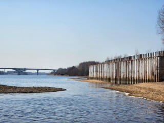 В Дубне возобновили строительство дамбы на левом берегу Волги