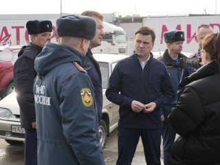 Губернатор Воробьев: пожар на парковке «Мираторга» в Домодедове ликвидировали