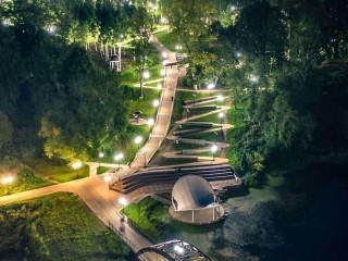 В городском парке Клина изменят режим работы фонарей
