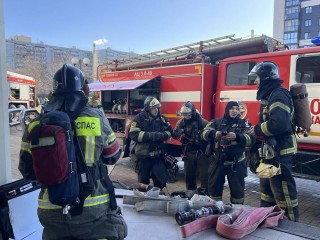 В Лыткарино прошли пожарно-тактические учения в здании Дворца спорта