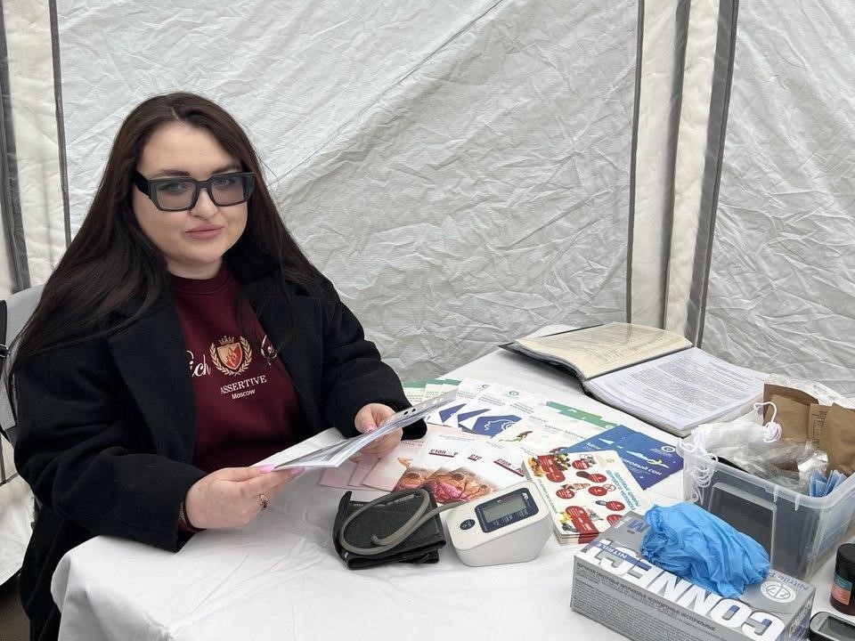Жители прошли первичную диспансеризацию в центральном парке Лыткарина