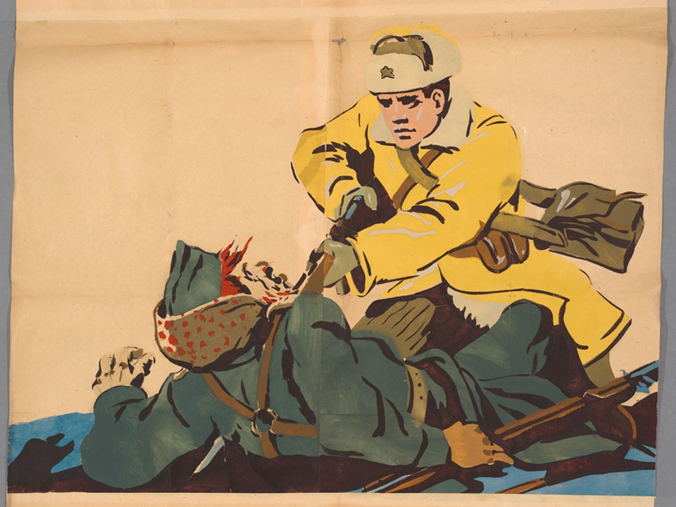 Копии боевых агитационных плакатов можно увидеть в музее Коломны