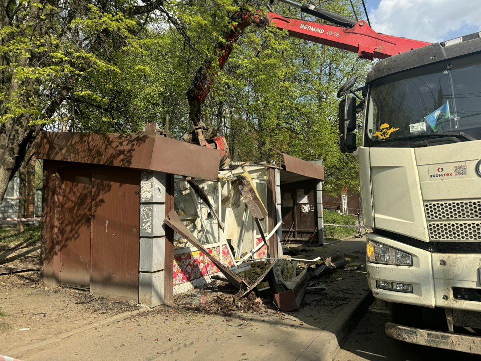 Вместо ветхого торгового ларька в Видном установят современную автобусную остановку