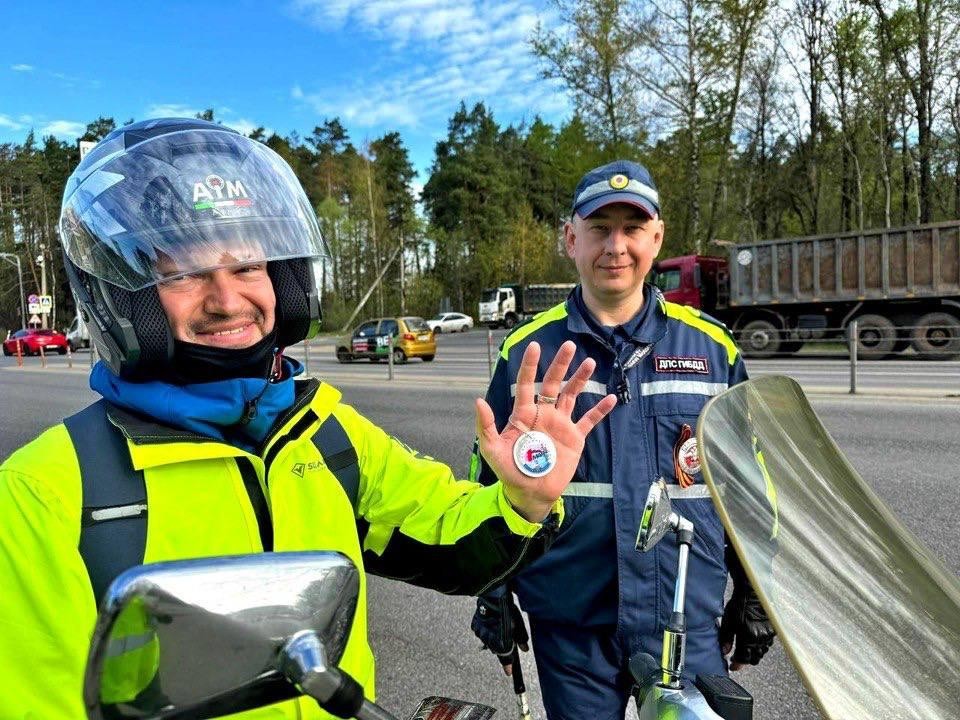 Сотрудники Госавтоинспекции побеседовали с мотоциклистами Красногорска