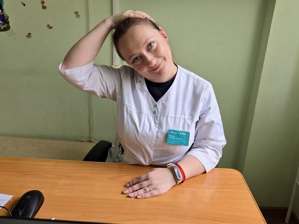 Медсестра из Тучкова рассказала, как гимнастика на работе помогает сохранить здоровье