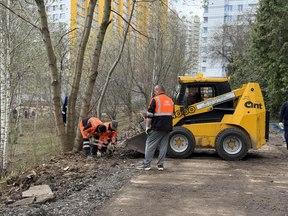 В Видном всем городом навели порядок в сквере «Сосенки»