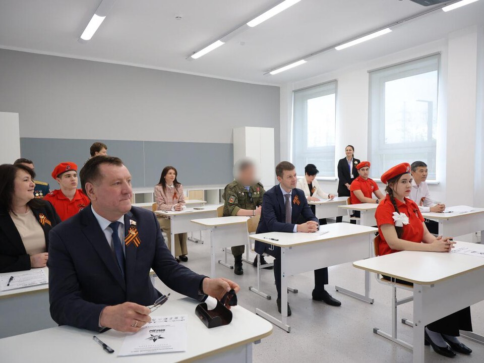 Участник СВО написал «Диктант Победы» в Балашихе