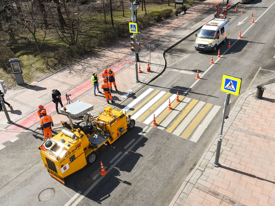 Пластиковую разметку на «зебрах» в Супоневе обновят к лету