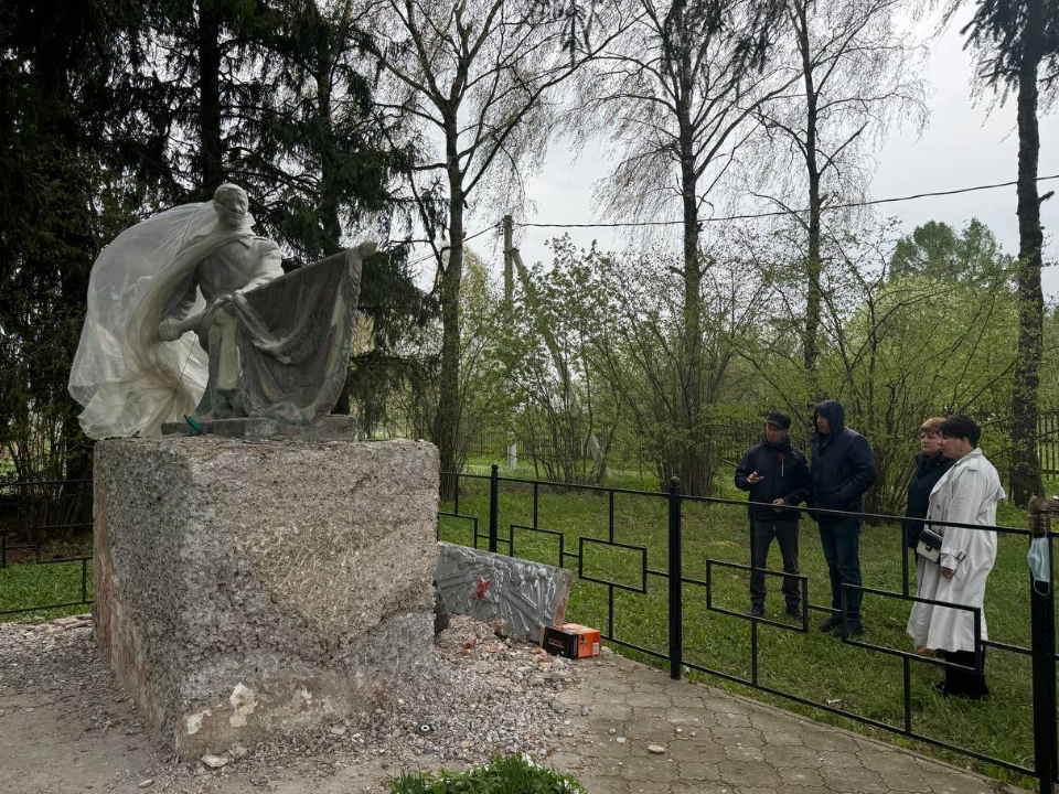 Памятник воинам, погибшим в январе 1942 года, капитально отремонтируют в Настасьине под Можайском
