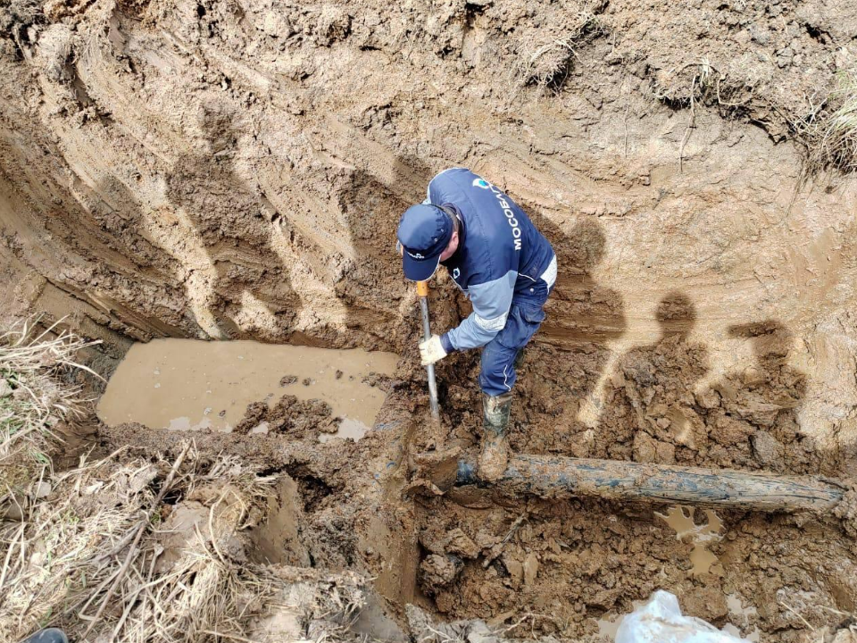 В Синичине восстановили поврежденные газовые сети