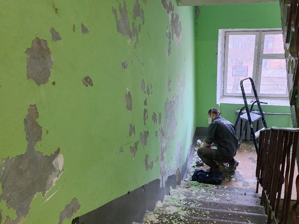 Управлявшая компания согласует с Советом дома ремонт в подъезде на Ленина в Протвине