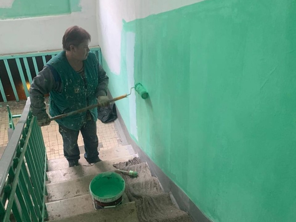 В городском округе Истра провели масштабный ремонт подъездов