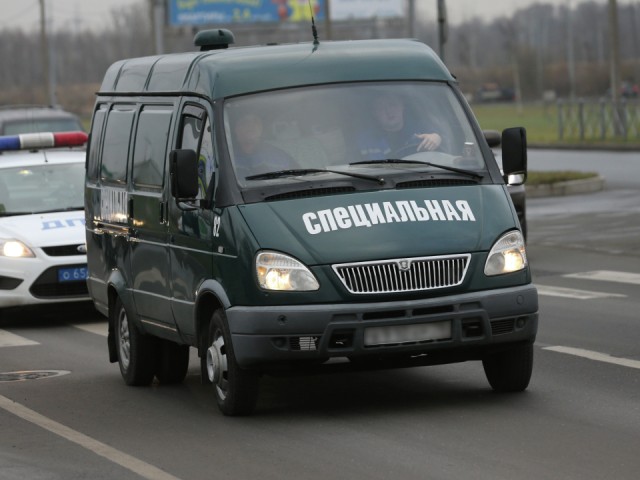 Ритуальный автомобиль уехал с места взрыва в Балашихе