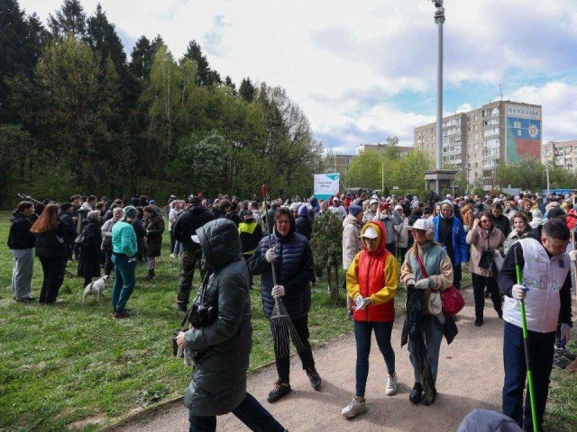 Жители Подольска поучаствовали во Всероссийском субботнике