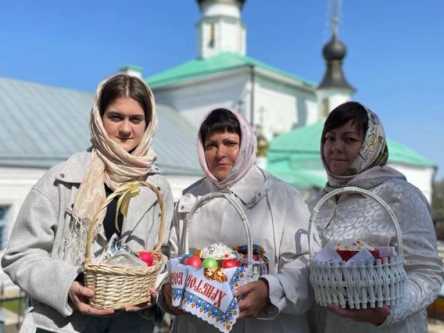 Освящение куличей прошло с участием главы округа Волоколамск