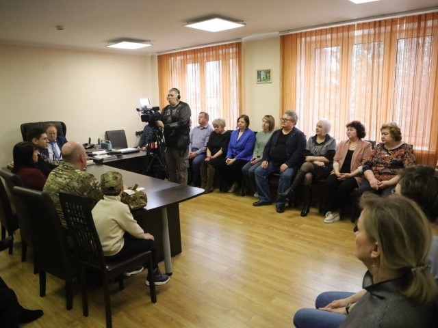 Участники СВО провели Урок мужества для сотрудников завода «Химволокно»