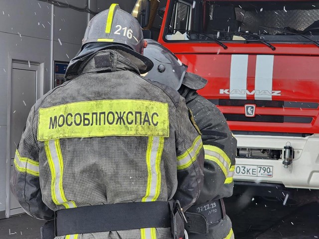 Пожарные потушили горящие мусорные контейнеры в Чехове