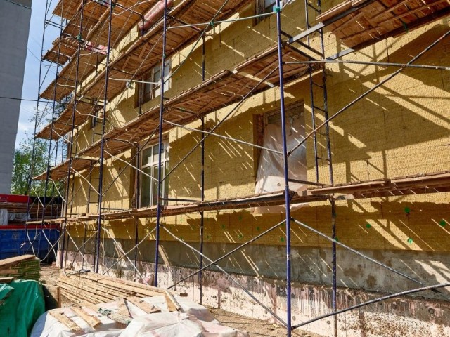 В Балашихе на 75% завершен капремонт исторического дома на улице Крупешина