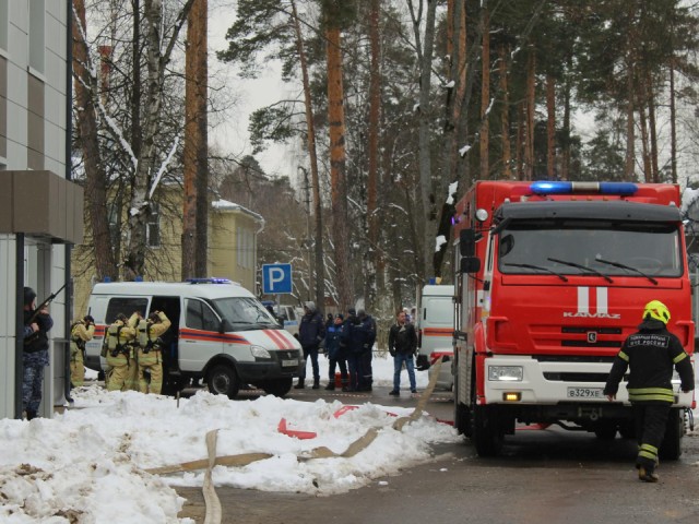На базе Пушкинской клинической больницы отработали действия при угрозе теракта