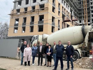 В Ступине проверили ход строительства многоквартирного дома на улице Чайковского
