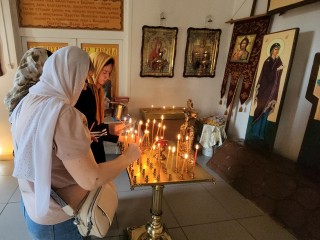 Каширяне посетили храм Петра и Февронии в Великую субботу