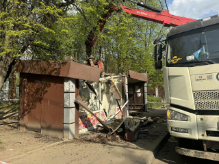 Вместо ветхого торгового ларька в Видном установят современную автобусную остановку