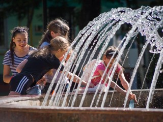 Сезон фонтанов открылся в Балашихе