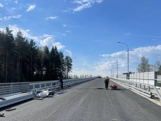В Аникеевке провели заключительное техническое обследование нового путепровода