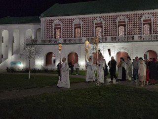 Пасхальный крестный ход состоялся в Ново-Иерусалимском монастыре