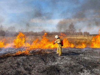 Одинцовцы помогали тушить пожар вблизи ВНИИССОК до приезда пожарных