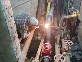 В Дедовске ликвидировали потоп в подвале дома на улице Курочкина