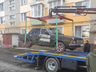 Еще один коломенский двор избавили от автохлама