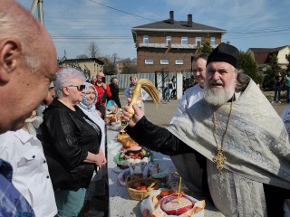Освящение куличей прошло в храмах Каширы