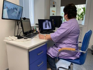 В Синьковской поликлинике введен в эксплуатацию цифровой рентгеновский аппарат