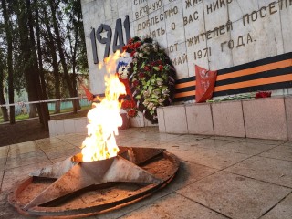 Генеральную уборку мемориала с «Вечным огнем» провели волонтеры в Серпухове