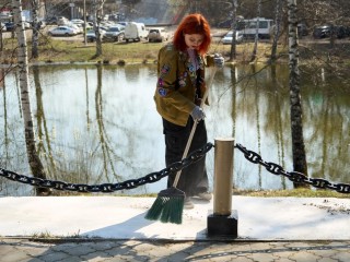 Волонтеры Городского округа Пушкинский провели экологическую акцию в честь грядущей Победы