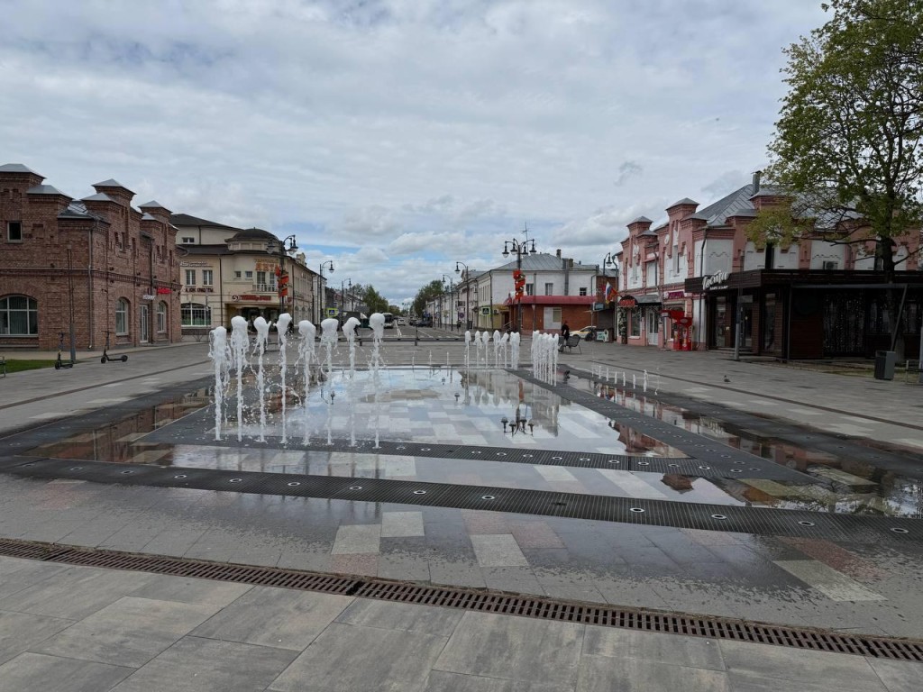 Городские фонтаны заработали в Егорьевске