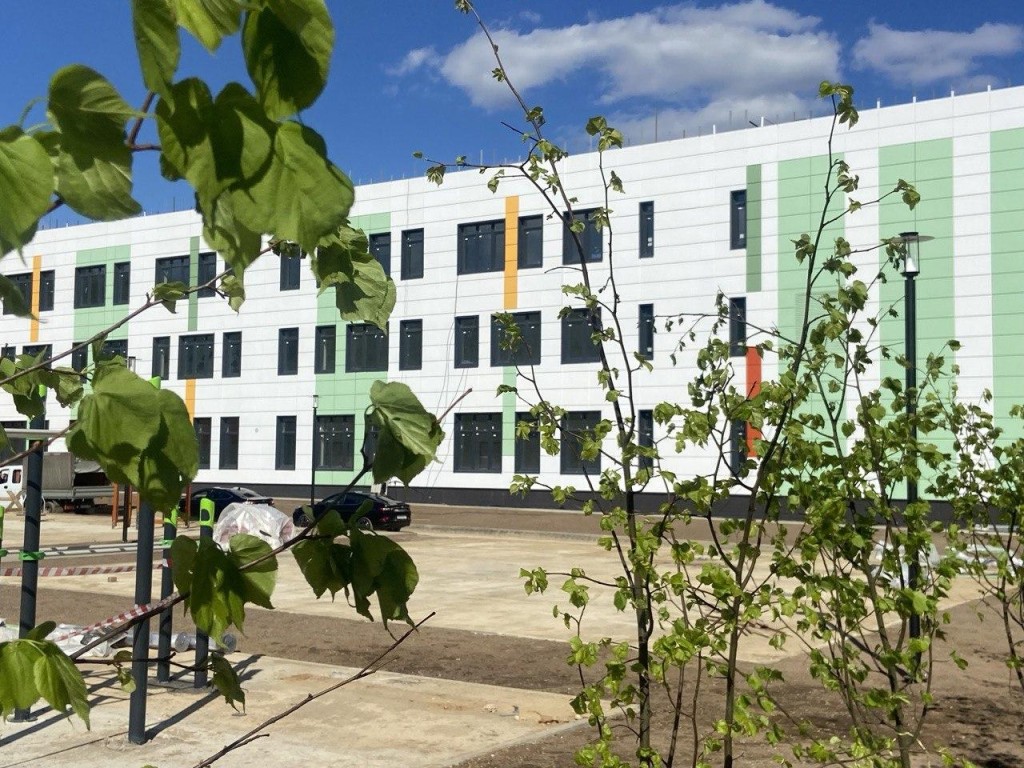 Аллея памяти героев Великой Отечественной войны появилась у новой школы в Домодедове