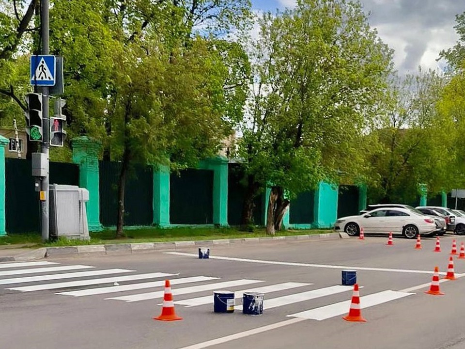 В Малаховке обновили разметку на пяти улицах