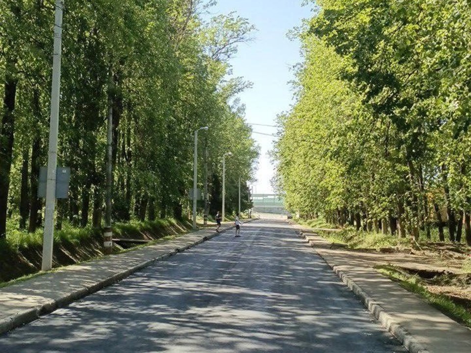 В Кубинке у школы №2 появился новый асфальт