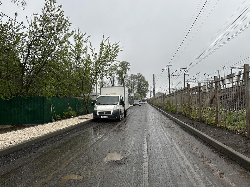 Дорогу на ул. Лермонтова в Пушкино расширят на метр для удобства автолюбителей