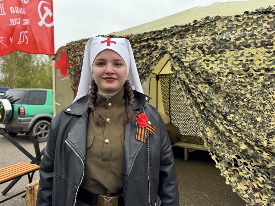 В Спас-Вилках в День Победы развернули полевой госпиталь