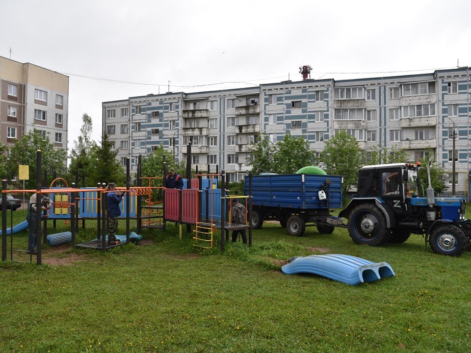 В центре Лотошина появится новая детская площадка